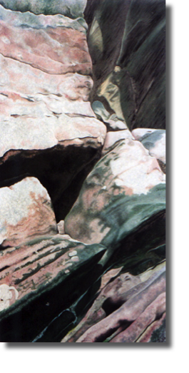 Rock Series 2 No.8 (2001)
68 x 137 cm
oil on canvas
